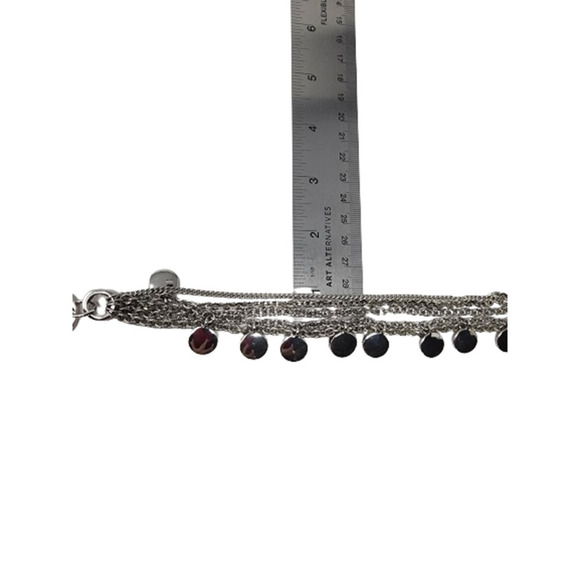 Lia Sophia "Commotion" Stunning Long, Shiny Silver Women's Necklace (38" - 41") - Picture 9 of 9